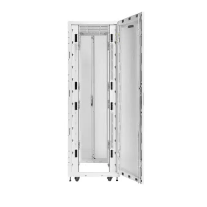 Eaton SmartRack 48U Standard-Depth Standard-Width Heavy-Duty Rack Enclosure Cabinet for AI Servers, White