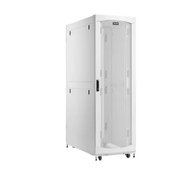 Eaton SmartRack 48U Extra-Deep Standard-Width Heavy-Duty Rack Enclosure Cabinet for AI Servers, White