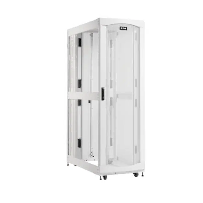 Eaton SmartRack 48U Extra-Deep Standard-Width Heavy-Duty Rack Enclosure Cabinet for AI Servers, White