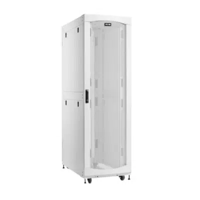 Image for Eaton SmartRack 45U Standard-Depth Standard-Width Heavy-Duty Rack Enclosure Cabinet for AI Servers, White