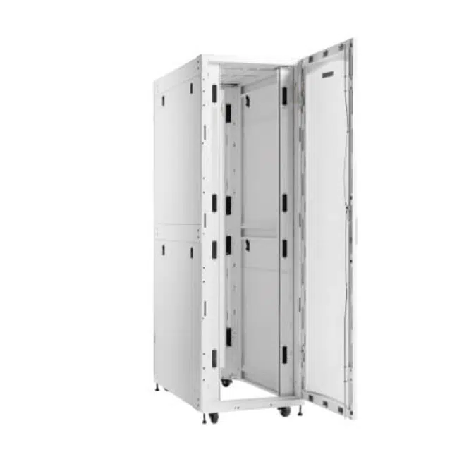 Eaton SmartRack 45U Standard-Depth Standard-Width Heavy-Duty Rack Enclosure Cabinet for AI Servers, White