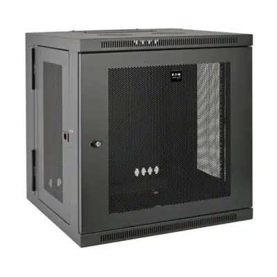 Image for SmartRack 12U Low Profile Switch Depth Wall Mount Rack Enclosure Cabinet, Hinged Back