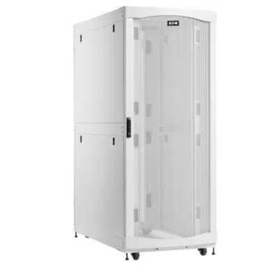 afbeelding voor Eaton SmartRack 42U Extra-Deep Standard-Width Heavy-Duty Rack Enclosure Cabinet for AI Servers, White