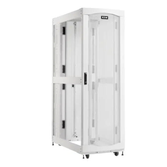 Eaton SmartRack 42U Extra-Deep Standard-Width Heavy-Duty Rack Enclosure Cabinet for AI Servers, White