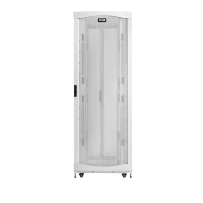 Eaton SmartRack 48U Extra-Deep Extra-Wide Heavy-Duty Rack Enclosure Cabinet for AI Servers, White