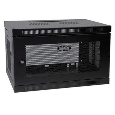 imazhi i SmartRack 6U Low Profile Switch Depth Wall Mount Rack Enclosure Cabinet