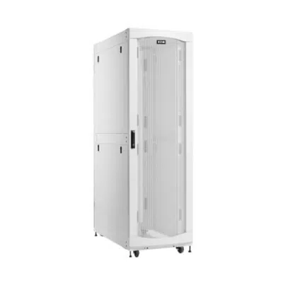 obraz dla Eaton SmartRack 45U Deep Standard-Width Heavy-Duty Rack Enclosure Cabinet for AI Servers, White