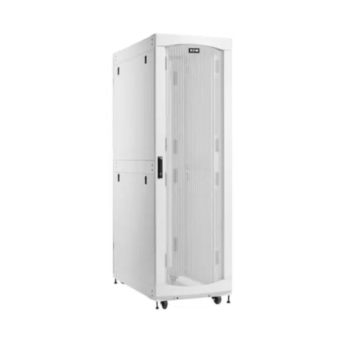 Eaton SmartRack 45U Deep Standard-Width Heavy-Duty Rack Enclosure Cabinet for AI Servers, White