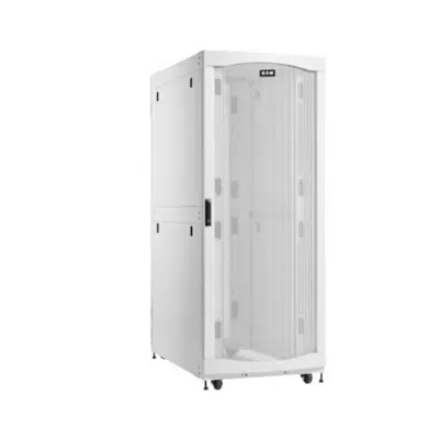 Eaton SmartRack 48U Deep Extra-Wide Heavy-Duty Rack Enclosure Cabinet for AI Servers, White 이미지