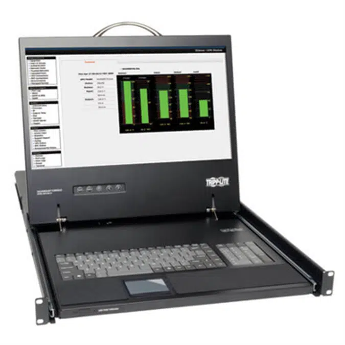 1U Rack-Mount KVM Console with 19-in. LCD