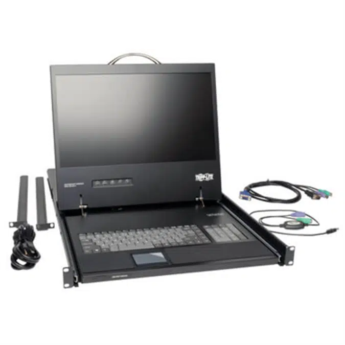 1U Rack-Mount KVM Console with 19-in. LCD