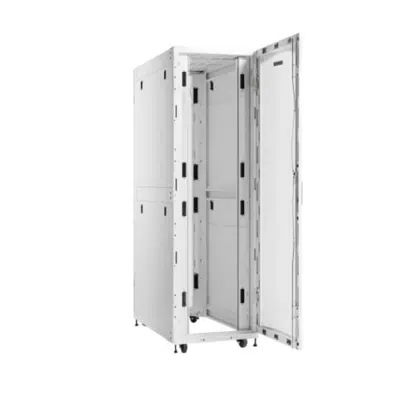 Image for Eaton SmartRack 42U Standard-Depth Standard-Width Heavy-Duty Rack Enclosure Cabinet for AI Servers, White