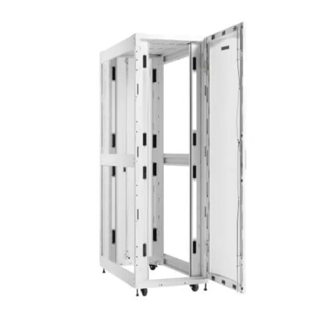 Eaton SmartRack 42U Standard-Depth Standard-Width Heavy-Duty Rack Enclosure Cabinet for AI Servers, White