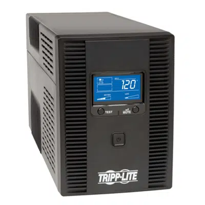 afbeelding voor SmartPro LCD 120V 50/60Hz 1500VA 900W Line-Interactive UPS, AVR, Tower, LCD, USB, 10 Outlets