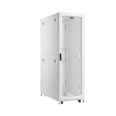 Image for Eaton SmartRack 45U Extra-Deep Standard-Width Heavy-Duty Rack Enclosure Cabinet for AI Servers, White