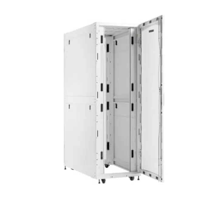 Eaton SmartRack 45U Extra-Deep Standard-Width Heavy-Duty Rack Enclosure Cabinet for AI Servers, White