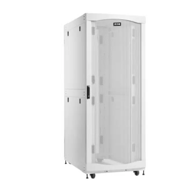 Eaton SmartRack 42U Standard-Depth Extra-Width Heavy-Duty Rack Enclosure Cabinet for AI Servers, White