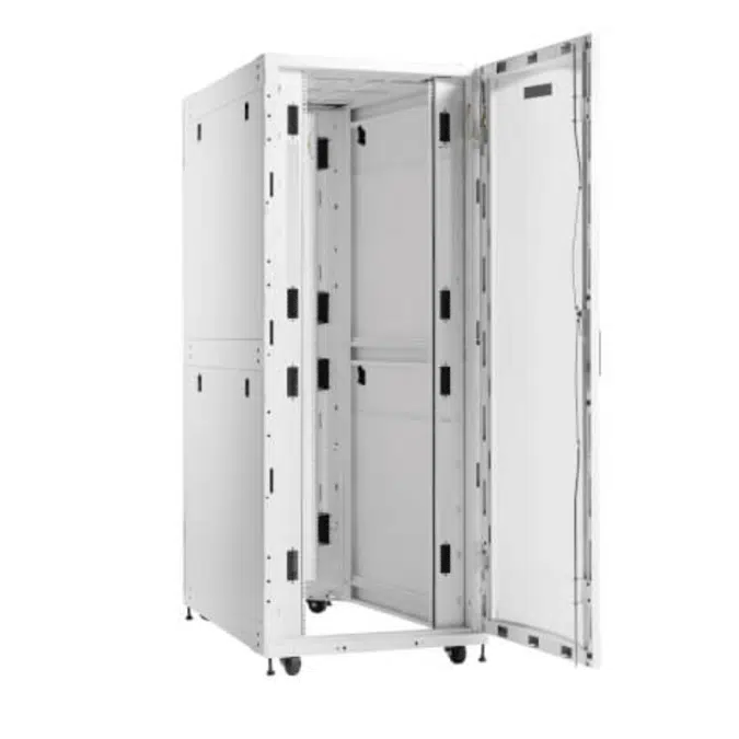 Eaton SmartRack 42U Standard-Depth Extra-Width Heavy-Duty Rack Enclosure Cabinet for AI Servers, White