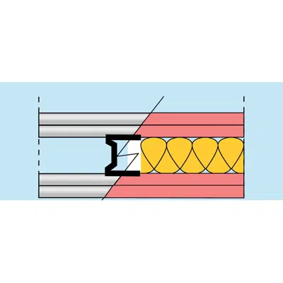 Obrázek pro Tabique Simple Isover-Placo® 120(70) 2xBA13+70LM+2xBA13 c 400
