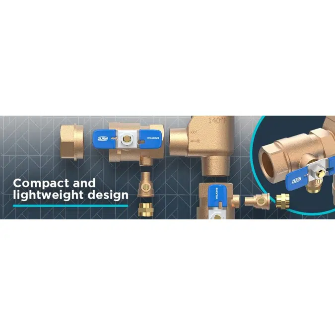 Wilkins 710 Pressure Vacuum Breaker Assembly, 3/4" to 1"