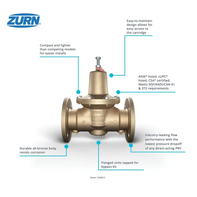Wilkins 500XL3 Pressure Reducing Valve 1" - 4"