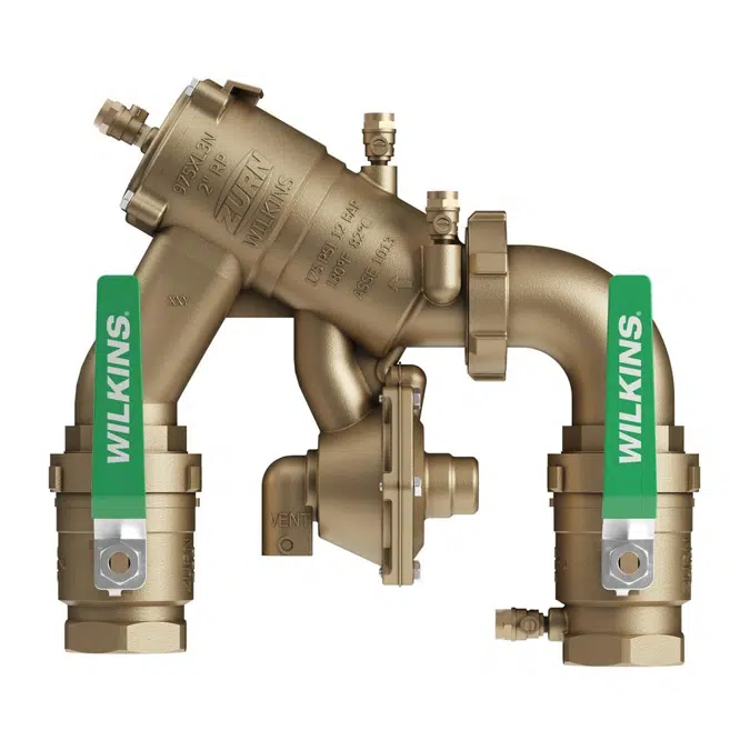 975XL3N Reduced Pressure Principle Backflow Preventer, – N-Pattern