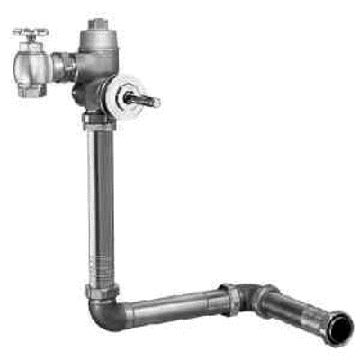 Image for Naval 143 - Flushometer - Concealed Rough Brass Flushometer for 3.5 Gpf (13.2 Lpf) Water Closet for Use with a Wall-Hung Back Spud Bowl
