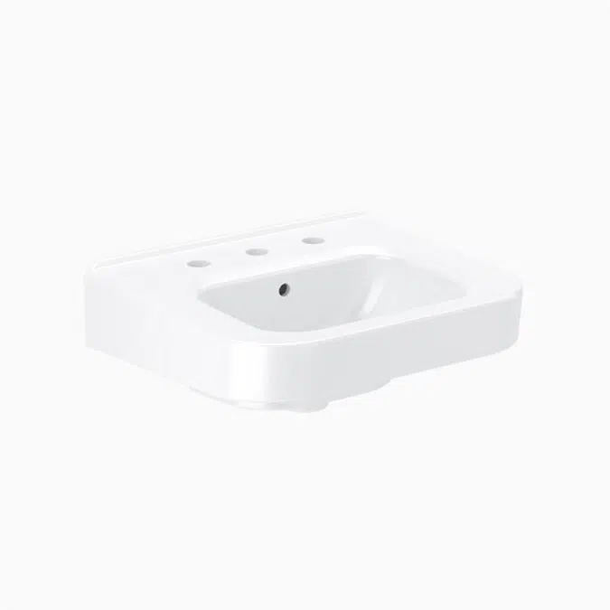 SS 3806 Vitreous China Wall-Mounted Ledgeback Lavatory