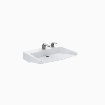 kép a termékről - QSA-81000 SloanStone® Quartz Wall-Mounted Arrowhead Sink with Angle Bracket