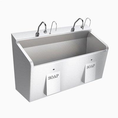 Obrázek pro Stainless Steel ESS 3200 2-Station Wall-Mounted Deluxe Scrub Sink