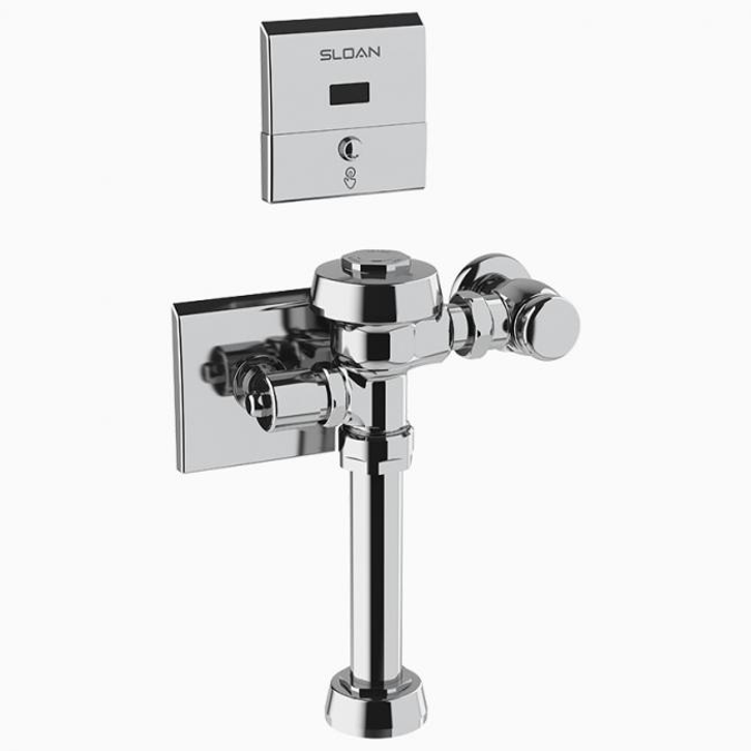 Bim 对象 免费下载！ Royal® 111 Ess Exposed Sensor Hardwired Water Closet Flushometer Bimobject 8129