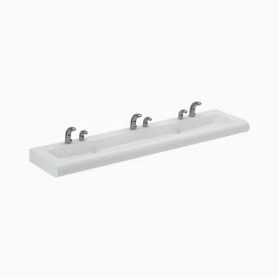 bild för SloanStone® ELRF 83000 3-Station Wall-Mounted Round Front Sink