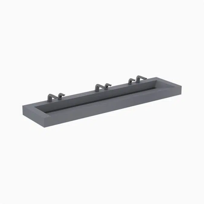 Designer Series™ DSWD 83000 3-Station Wall-Mounted Weir Deck Sink