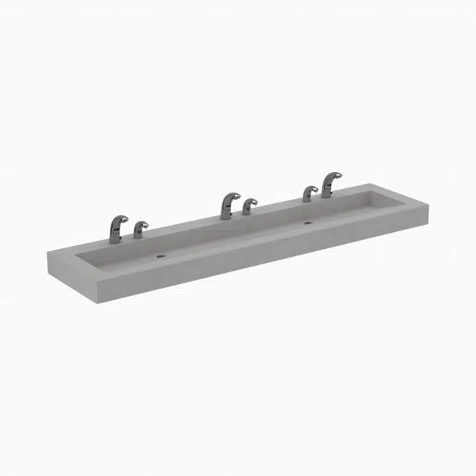 SloanStone® ELGR 83000  3-Station Wall-Mounted Gradient Sink