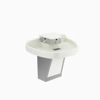 Image pour SloanStone® EWF 43000 3-Station Wall-Mounted Wash Fountain Sink