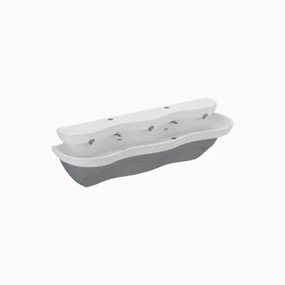 Image for EW-63000 SloanStone® 3-Station Wall-Mounted Washstation Sink