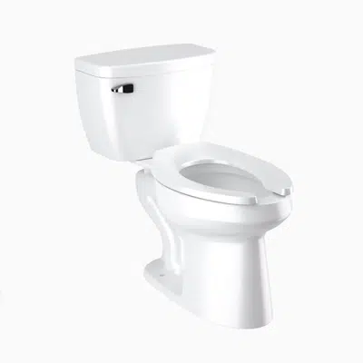 WETS-8029.8010 Floor-Mounted 1.28 gpf (4.8 Lpf) ADA 12" Rough-in Pressure-Assisted/Tank Toilet图像