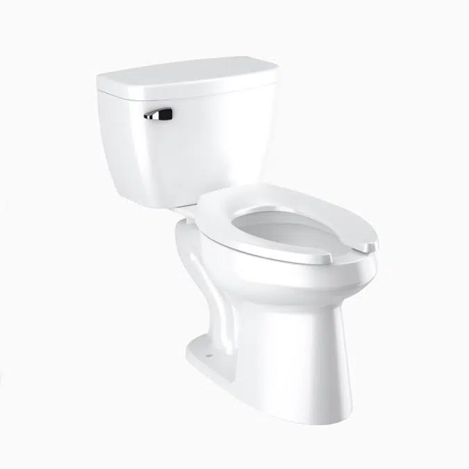 WETS-8029.8010 Floor-Mounted 1.28 gpf (4.8 Lpf) ADA 12" Rough-in Pressure-Assisted/Tank Toilet