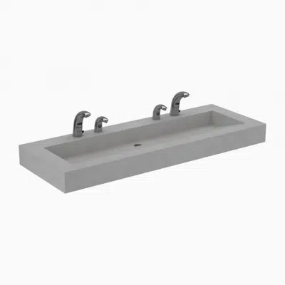 画像 SloanStone® ELGR 82000  2-Station Wall-Mounted Gradient Sink