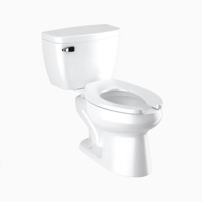 WETS-8009.8118 Floor-Mounted 0.75 gpf (2.84 Lpf) 12" Rough-in Pressure-Assisted/Tank Toilet