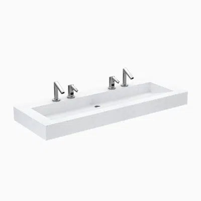 imagem para QSGR-82000 SloanStone® Quartz Wall-Mounted Gradient Sink with Angle Bracket