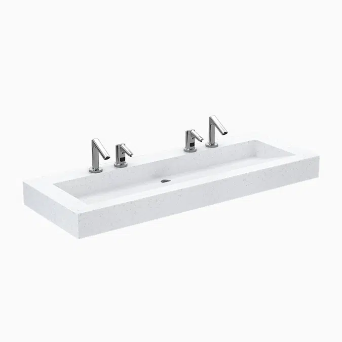 QSGR-82000 SloanStone® Quartz Wall-Mounted Gradient Sink with Angle Bracket