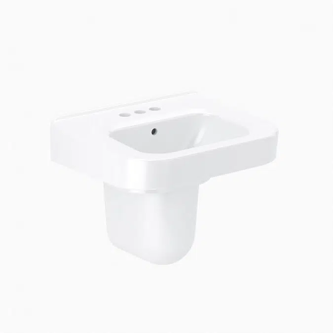 SS 3006 Vitreous China Wall-Mounted Ledgeback Lavatory