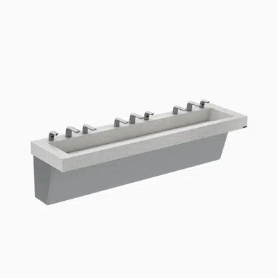 Зображення для AD-83000 Clark Street® AER-DEC® 3-Station Wall-Mounted Sink