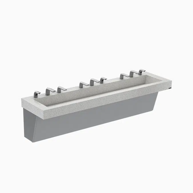 AD-83000 Clark Street® AER-DEC® 3-Station Wall-Mounted Sink