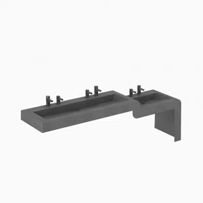 Obrázek pro SloanStone® ELWF 83000 3-Station Wall-Mounted Waterfall Sink