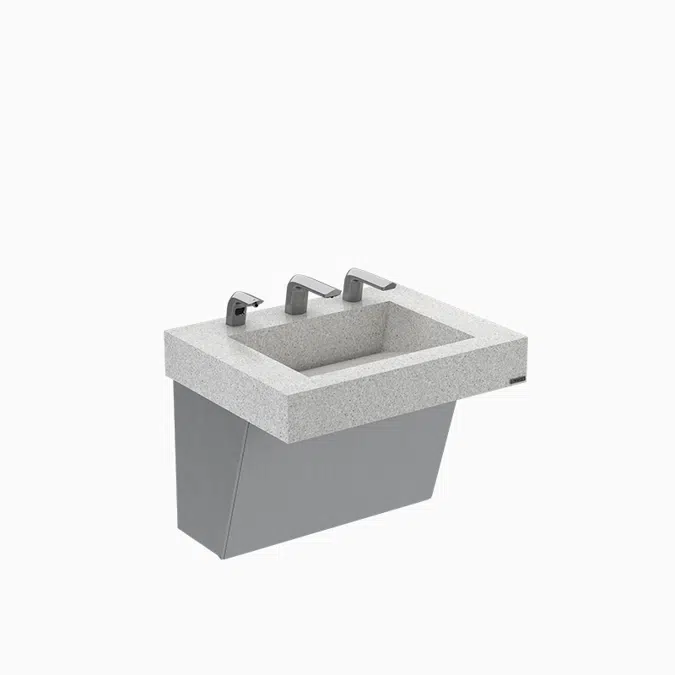 AD-81000 Clark Street® AER-DEC® 1-Station Wall-Mounted Sink