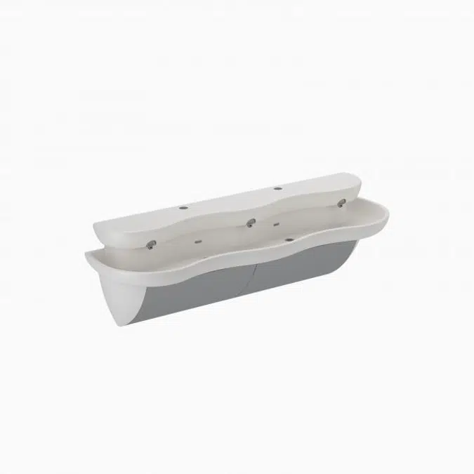 SloanStone® EW 73000 3-Station Wall-Mounted Washstation Sink