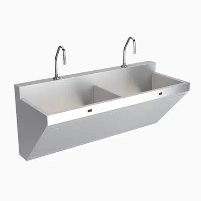 Image for Stainless Steel ESS 2200 2-Station Wall-Mounted Scrub Sink