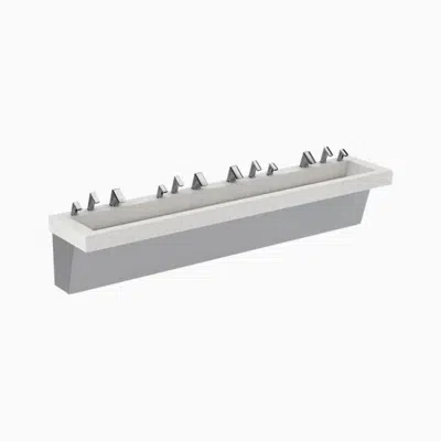 Image for AER-DEC® AD 84000 4-Station Wall-Mounted Sink